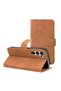 Leather Flip Case for Samsung Galaxy S23 Plus, Unique Design, Brown - 2