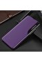 Case for Samsung Galaxy A12 leather view case purple - 3