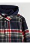 Hooded Plaid Boys Shirt (W5) - 2