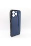 Husa Tip Carte Anti-Shock pentru Apple Iphone 14 Pro, Material Textil, Bleumarin - 3