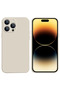 Husa din silicon pentru Apple Iphone 14 Pro, Microfibra, Protectie Camera, Bej