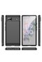 Silicone case for Google Pixel 6A, Carbon Fiber, Black - 6