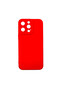 Husa de silicon pentru Apple iPhone 15, Protectie camera, Fine Touch, Smooth feeling, Rosu