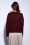 Burgundy Wool Blend Women's Sweater - 6