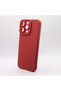 Husa de silicon pentru Apple iPhone 15 Pro Max, Fine Touch, Smooth feeling, Visiniu - 5