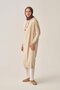 Stone-Eyelet Hooded Pocketed Lycra Long Sweatshirt