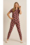 Women's Summer Short Sleeve Pajama Set - 4