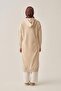 Stone-Eyelet Hooded Pocketed Lycra Long Sweatshirt - 3
