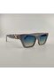 Mb 1231 C2 Ms2D 53-17-145 Blue-Yellow Degrade Women Sunglasses - 2