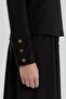 High Neck Knitted Basic Blouse Black - 2