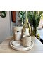 Travertine Marble Bathroom Set, Travertine Marble Seven-Piece Bathroom Set with Antique Apparatus