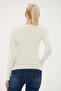Stretchy Crew Neck Sweater Ecru - 3
