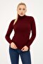 Flexible Turtleneck Sweater Burgundy - 4