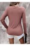 Women's Long Sleeve V-Neck Camisole Blouse, Stylish and Comfortable Design - 3