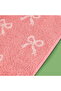 Soft Ribbon Hand Towel - Ecru / Pink - 30X50 cm - 4