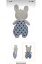 Plush Bunny in Overalls - 3