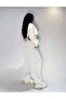 Women's Grey Baggy Oversized Plus Size Activewear Quality Loose Fit Stretchy Comfortable Fabric Sweatpants Rem - 3