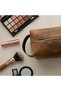 Luqa Leather |   Genuine Leather Travel Bag |   Handmade Care Organizer |   Men's Women's Makeup Bag - 7