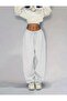 Women's Grey Baggy Oversized Plus Size Activewear Quality Loose Fit Stretchy Comfortable Fabric Sweatpants Rem - 2