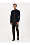 Navy Blue Slim Fit 100% Cotton Classic Shirt 50318179-Vr033 - 4