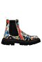 Women's Vegan Leather Black Ankle Boots - Stay Groovy Design - 4