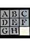 Stencil Letter Painting Template X001 Letter Height 7 cm - 4