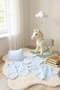 Baby Boy Bebly 0-3 Months Muslin with Toy Horse Figure Set of 10 - 5