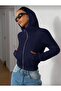 Roxy Fit Crop Zippered Long Sleeve Cardigan