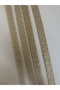 Verev Gold Color Glitter Striped Ecru Floor Woven Ribbon - 8