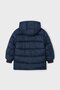 Boy's 4-9 Years Old Long Padded Coat Navy Blue - 2