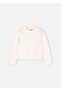 Girl's Detailed Sweater Ecru 4307