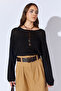 U Neck Casual Knitwear Basic Sweater - Black |   Mkw535342-01