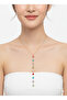 Women's 6 Stone Color Y Necklace - 2
