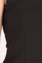Women's Black Square Neck Vest with Lace-Up Detail on the Back, Linen Look Arm-25Y001089 - 2