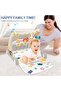 -Baby Play Gym Mat & Learning Walker With Music-Grey - 2