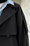 Trench Coat with Shoulder Epaulettes 0014 - Black - 3