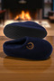 Unisex Embroidered Velvet Corded Pattern Comfortable Soft Soled Fur Inside House Slippers. Slippers - 7