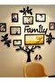 Family Tree Collage Frame – Acrylic Wall Photo Display for 8 Pictures | Modern Wall Art