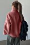 Women's Ultra Heat Plush Sherpa Oversize Half Metal Zipper Elastic Adjustable Fleece Sweatshirt - 5