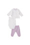 Baby Girl 10-Piece Hospital Release Interlock V-Neck Long Sleeve Set with Booties - 2