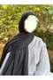 شال قطني من تيسيتير بلون دخاني غامق