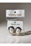 Earrings Pearl Detail Steel Silver Color - 2
