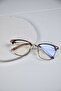 Nova Square Rectangular 55 Ekartman Metal Transparent Women Men Unisex Blue Light Protection Screen Glasses Eyewear - 4
