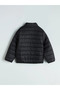 Lcw Kids Black Stand Collar Boys' Puffer Jacket