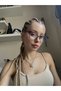 Cat Eye Cat Eye Bone Transparent Women Men Unisex Blue Light Protecting Screen Glasses Eyewear - 2