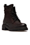 Women's Genuine Leather Boots Casual Boots 25K 1950865K Z Dark Brown - 4