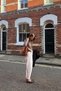 Women's Soft Textured Gold Button Polo Neck Knitwear Sweater Brown 25W3012 - 4