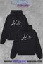 Unisex Oversize Hoodie - Couple's Matching His & Hers 2-Piece Sweatshirt Black