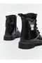Black Kuromi Printed Baby Girl Boots - 5