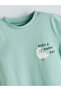 Lcw Baby Green Crew Neck Baby Boy Combed Cotton Romper 3Pcs - 2